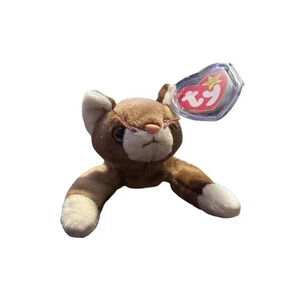 Rare Retired Ty Beanie Baby *Pounce* The Cat 1997 Mint P.E. Pellets With Errors